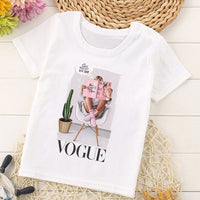 VOGUE New Arrival Princess Print Kids T Shirt