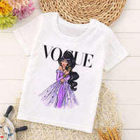 VOGUE New Arrival Princess Print Kids T Shirt