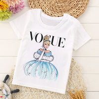 VOGUE New Arrival Princess Print Kids T Shirt