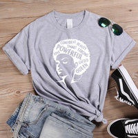 ONSEME Afro Lady Graphic T Shirts Feminist Tees