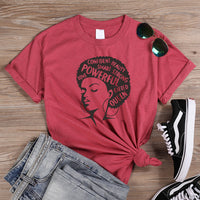 ONSEME Afro Lady Graphic T Shirts Feminist Tees