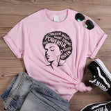 ONSEME Afro Lady Graphic T Shirts Feminist Tees