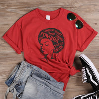 ONSEME Afro Lady Graphic T Shirts Feminist Tees