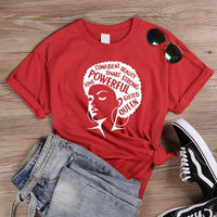 ONSEME Afro Lady Graphic T Shirts Feminist Tees