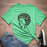 ONSEME Afro Lady Graphic T Shirts Feminist Tees