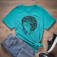 ONSEME Afro Lady Graphic T Shirts Feminist Tees