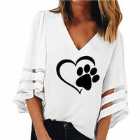 2019  New Fashion Dog Paw Print Women