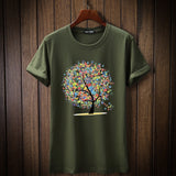 2019 New Fashion Lucky Tree tshirt Printed