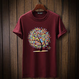 2019 New Fashion Lucky Tree tshirt Printed